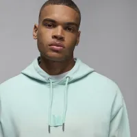 Nike Jordan Flight Fleece мужские Pullover Толстовка с капюшоном цвет зеленый