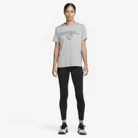 Nike Dri-FIT женская Softball футболка цвет серый
