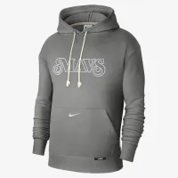 Dallas Mavericks Standard Issue City Edition мужские Nike Dri-FIT NBA Courtside Толстовка с капюшоном цвет серый