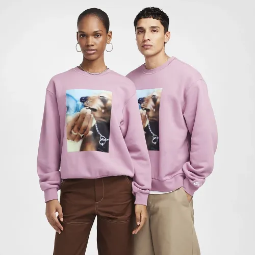 Nike SB Skate Fleece Crew цвет фиолетовый