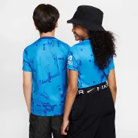 Chelsea FC Academy Pro Big детские Nike Dri-FIT Soccer Short-Sleeve Pre-Match Top синий