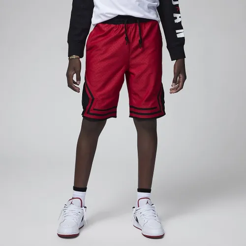 Nike Jordan Air Big дитячі Dri-FIT Diamond шорти колір червоний