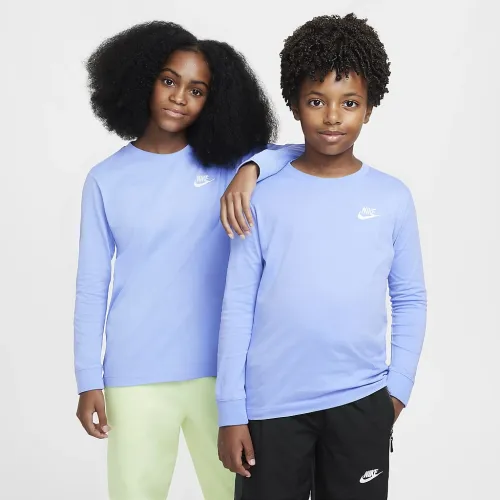 Nike Sportswear Big дитячі Long-Sleeve футболка блакитний