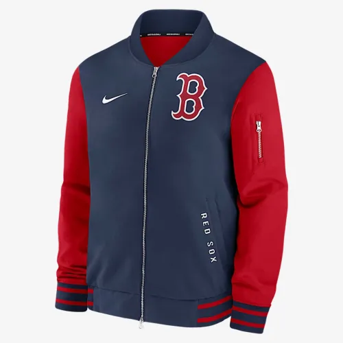 Boston колір червоний Sox Authentic Collection Dugout чоловічі Nike MLB Full-Zip Bomber Куртка блакитний