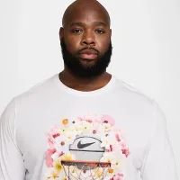 Nike мужские Max90 Long-Sleeve баскетбольные футболка цвет белый