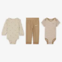 Nike Baby Essentials Baby (0-9M) 3-Piece Bodysuit набор цвет коричневый