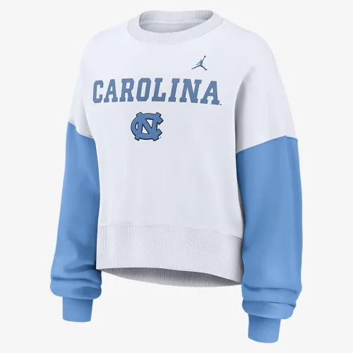 Nike North Carolina Tar Heels Primetime жіноча Jordan College Pullover Crew колір білий