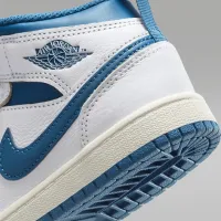 Nike Jordan 1 Mid SE Little дитячі Кросівки колір білий