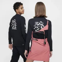 Nike ACG Big детские Dri-FIT Long-Sleeve Waffle Top цвет черный