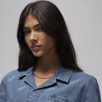 Nike Jordan жіноча Woven Top блакитний