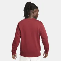 Nike Club Fleece мужские Long-Sleeve Crew-Neck свитшот цвет красный