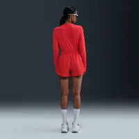 Nike Swift жіноча Dri-FIT UV Long-Sleeve Crew-Neck Running Top колір червоний
