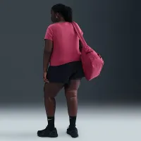 Nike Sportswear Chill Knit жіноча Cropped футболка (великі розміри) колір фіолетовий