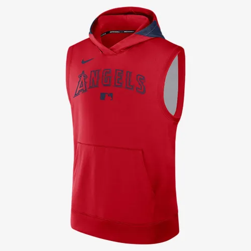 Los Angeles Angels Authentic Collection Men’s Nike Dri-FIT MLB Sleeveless Pullover Толстовка з капюшоном колір червоний