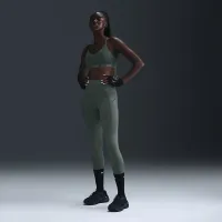 Nike Universa жіноча Medium-Support З високою талією 7/8 лосіни з кишенямиколір зелений