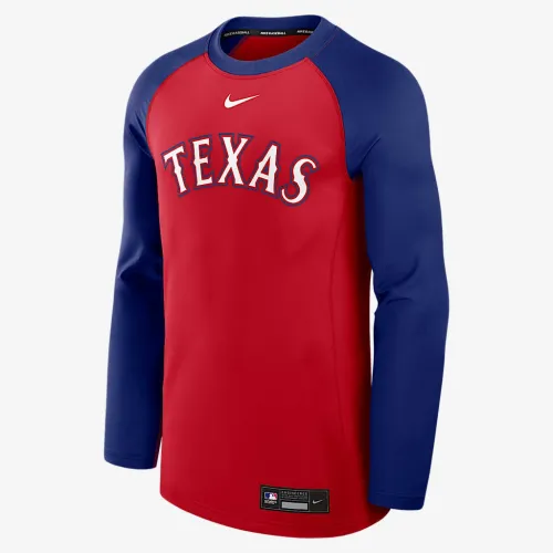 Texas Rangers Authentic Collection Game Time чоловічі Nike Dri-FIT MLB Pullover Crew колір червоний