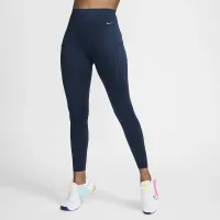 Nike Go женская Firm-Support С высокой Талией 7/8 лосины с карманамисиний