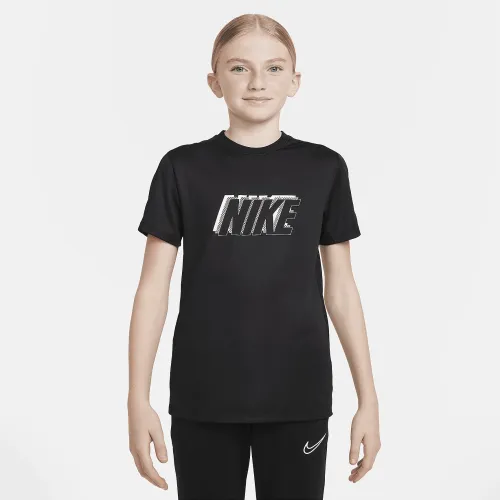 Nike Dri-FIT Academy23 Big дитячі Short-Sleeve Soccer Top колір чорний