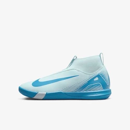 Nike Jr. Mercurial Superfly 10 Academy Little/Big детские IC High-Top Soccer Кроссовки синий