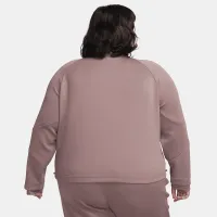 Nike Dri-FIT Prima женская 1/2-Zip тренировочные Top (большие размеры) цвет фиолетовый
