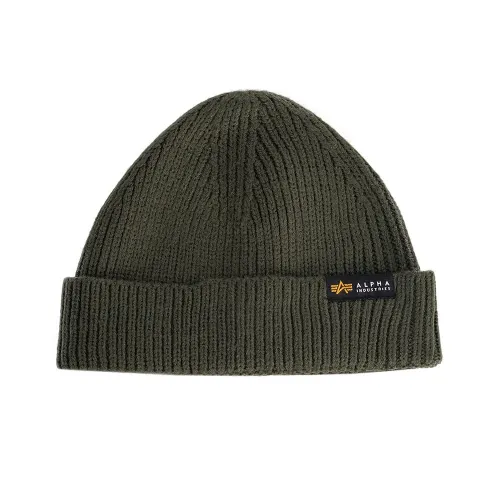 Шапка Alpha Industries Dockers Beanie 138905142 - зеленая