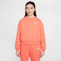 Nike Sportswear Club Fleece Girls' Boxy Crew-Neck світшот Orange