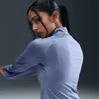 Nike Swift жіноча Dri-FIT UV 1/4-Zip Running Top блакитний