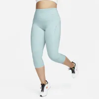 Nike Go женская Firm-Support С высокой Талией Cropped лосины с карманамисиний
