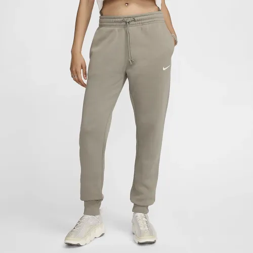 Nike Sportswear Phoenix Fleece женская Mid-Rise Sweatpants цвет зеленый