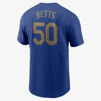 Mookie Betts Los Angeles Dodgers 2024 World Series Champions Gold чоловічі Nike MLB футболка блакитний