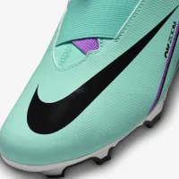 Nike Jr. Mercurial Superfly 9 Academy Little/Big детские Multi-Ground High-Top футбольные бутсы цвет зеленый
