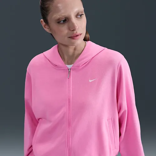 Nike Sportswear Chill Terry жіноча Loose Full-Zip French Terry Толстовка з капюшоном Pink