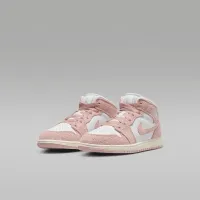 Nike Jordan 1 Mid SE Little дитячі Кросівки колір білий