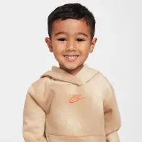 Nike Sportswear Powder Play Toddler Lightweight Fleece 2-Piece Pullover Толстовка с капюшоном набор цвет коричневый
