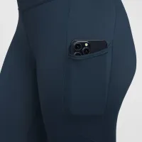Nike One женская С высокой Талией 7/8 лосины с карманамисиний