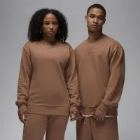 Nike Air Jordan Wordmark чоловічі Fleece Crew-Neck світшот колір коричневий