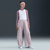 Nike Sportswear Girls' Woven Pants колір фіолетовий