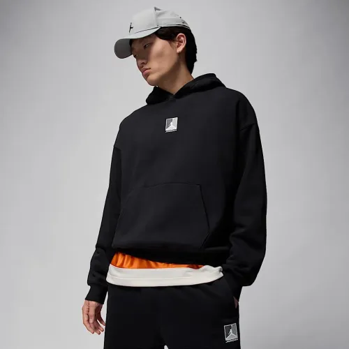 Nike Jordan Brooklyn Fleece мужские Graphic Pullover Толстовка с капюшоном цвет черный