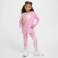 Nike Dri-FIT Little детские Long Sleeve футболка and лосины набор Pink