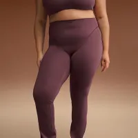 NikeSKIMS Matte женская С высокой Талией V-Panel Straight лосины цвет красный