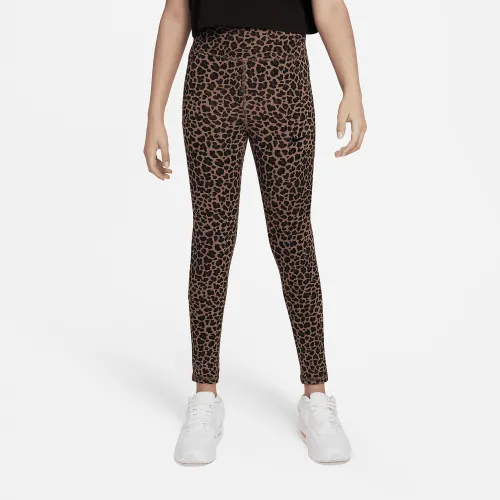 Nike Sportswear Favorites Big дитячі (Girls') Printed лосіни колір чорний