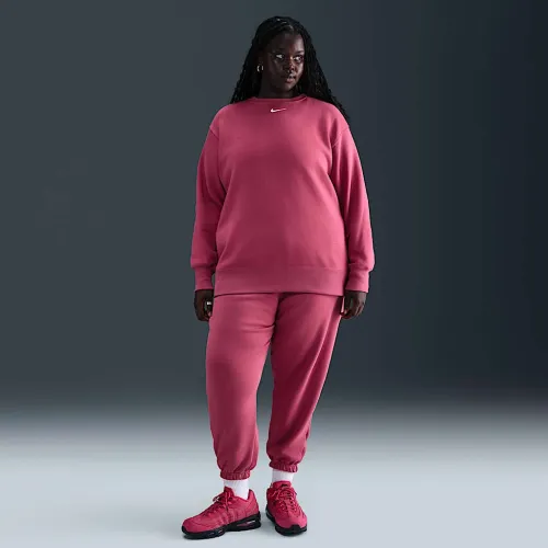 Nike Sportswear Phoenix Fleece жіноча З високою талією оверсайз Sweatpants (великі розміри) колір фіолетовий