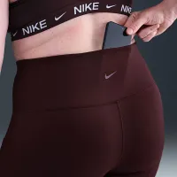 Nike One жіноча З високою талією 7/8 лосіни з кишенями(великі розміри) колір червоний