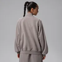 Nike Jordan Flight Fleece жіноча French Terry Full-Zip Куртка колір сірий