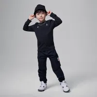 Nike Jordan MJ Flight Little детские Illusions Long Sleeve футболка цвет черный