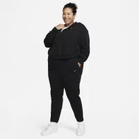 Nike Sportswear Chill Terry женская Slim С высокой Талией French Terry Sweatpants (большие размеры) цвет черный