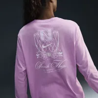 Nike жіноча Long-Sleeve Graphic баскетбольні футболка Pink