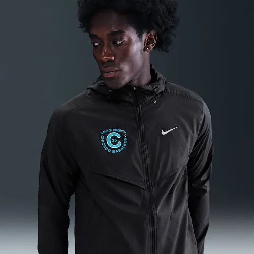 Nike Impossibly Light чоловічі Hooded Running Куртка колір чорний