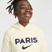 Paris Saint-Germain Club Big детские (для мальчиков) Nike Soccer Pullover Толстовка с капюшоном цвет белый