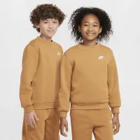 Nike Sportswear Club Fleece Big детские свитшот цвет коричневый